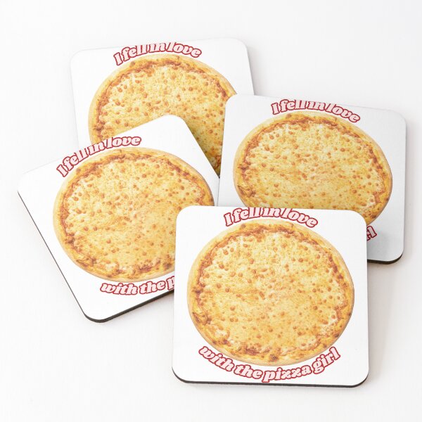 Item preview, I Fell in Love with the Pizza Girl - Cheese Pizza - Red/Pink designed and sold by midnitesnack.