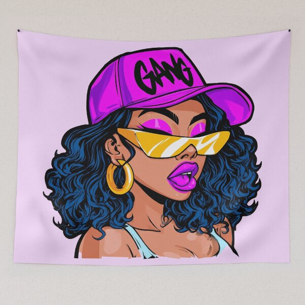 Item preview, Pop Art Pink Hat Lady designed and sold by RichardRags.