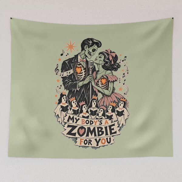 Item preview, My Body's A Zombie For You - Dead Man's Bones designed and sold by hesjustken.
