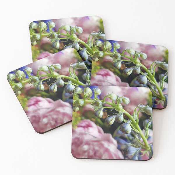 Item preview, Floral Fun - Peony in pink 13 and blue bouquet  designed and sold by ellenhenry.
