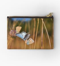 Common blue butterfly Studio Pouch