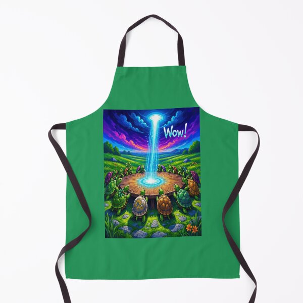 Item preview, Trippy Turtles Council with Magical UFO Light Beam designed and sold by Breezes-of-Ida.