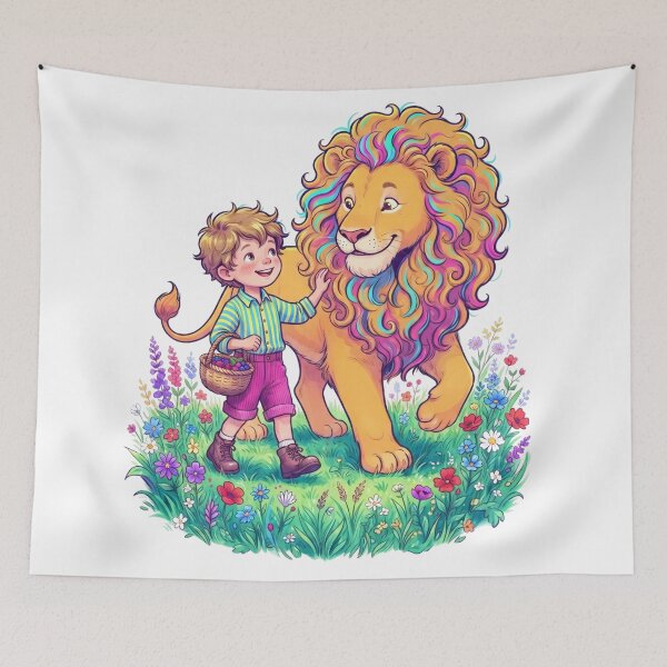 Item preview, The Boy and the Lion designed and sold by PP&RAINBOW SHOP.