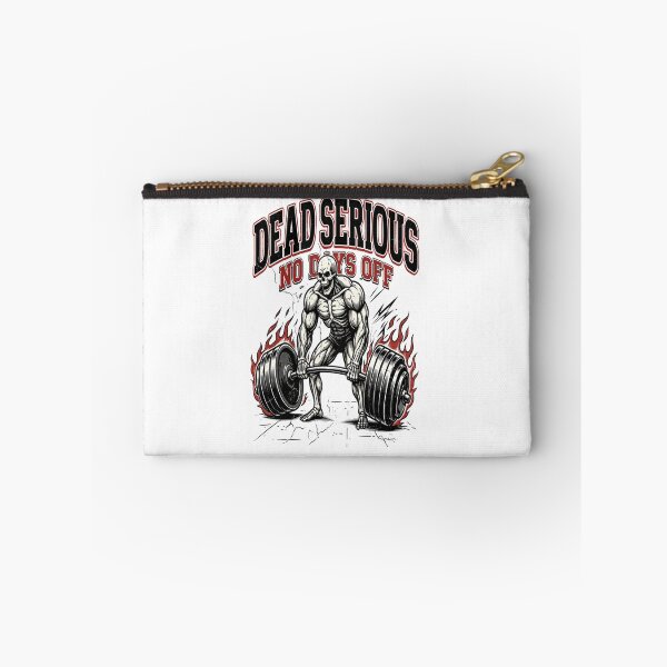 Item preview, Dead Serious – No Days Off Skeleton Deadlift Gym Graphic designed and sold by Wild-Rebel.