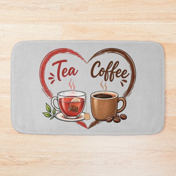 Item preview, Cute Coffee & Tea Heart Lovers Gift designed and sold by 3B-Store.