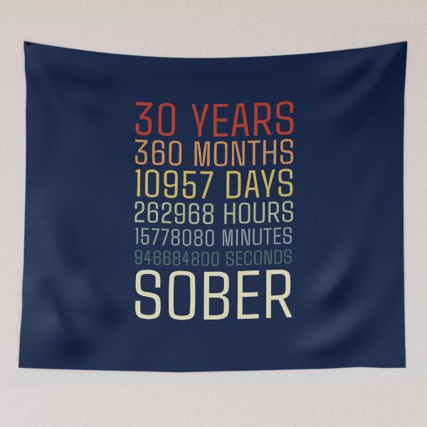 Item preview, 30 Years Sober Recovery Anniversary designed and sold by NosandEdgy.