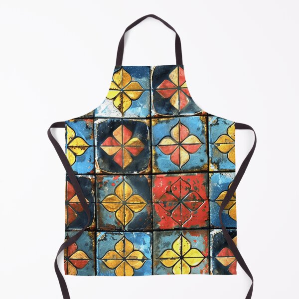 Item preview, Colorful Vintage Moroccan Tile Textured Distressed Design Pattern designed and sold by DEC02.