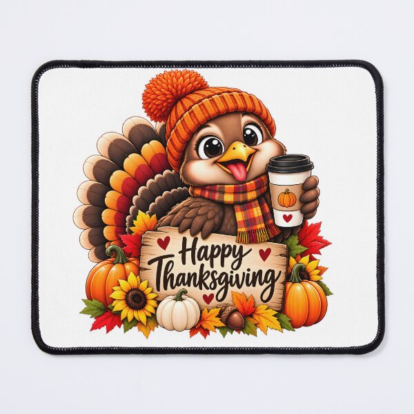 Item preview, Cute Happy Thanksgiving Turkey Pumpkin Fall Vibes designed and sold by TinyWeird.