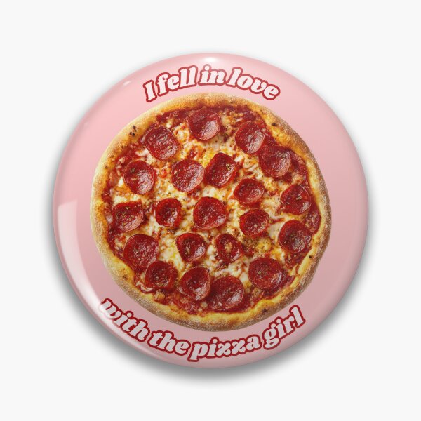Item preview, I Fell in Love with the Pizza Girl - Pepperoni Pizza - Red/Pink designed and sold by midnitesnack.