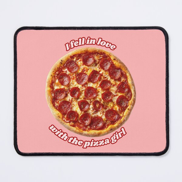 Item preview, I Fell in Love with the Pizza Girl - Pepperoni Pizza - Red/Pink designed and sold by midnitesnack.