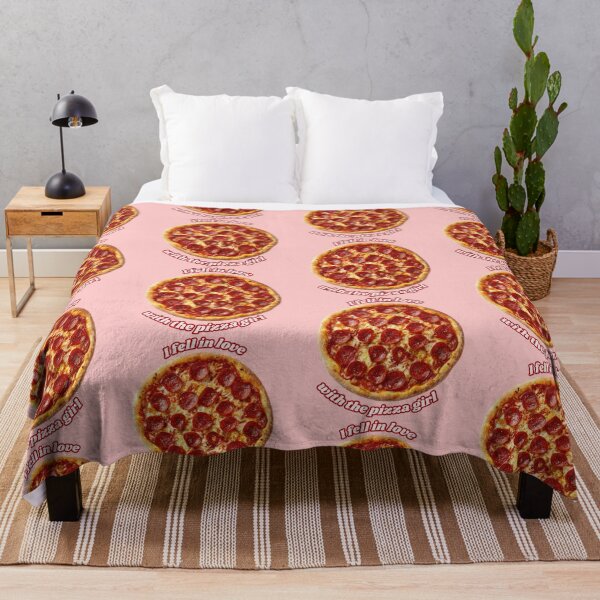 Item preview, I Fell in Love with the Pizza Girl - Pepperoni Pizza - Red/Pink designed and sold by midnitesnack.