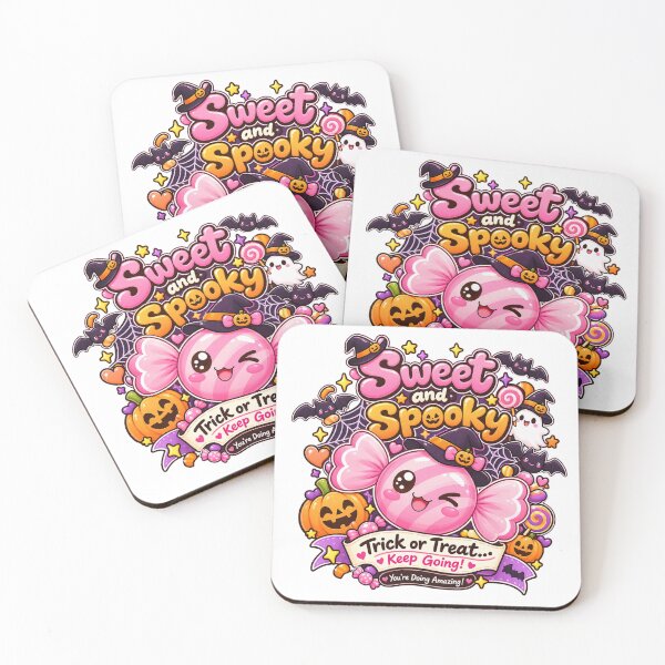 Item preview, Sweet and Spooky Cute Halloween Candy Witch Kawaii Trick or Treat Design designed and sold by MathuraPresent.