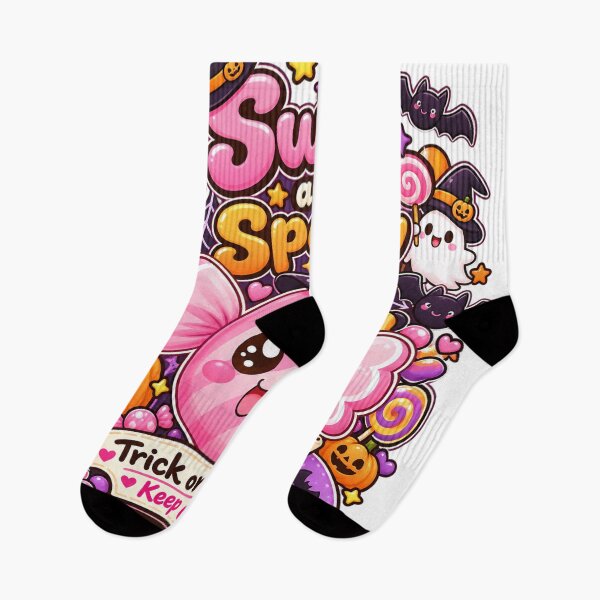 Item preview, Sweet and Spooky Cute Halloween Candy Witch Kawaii Trick or Treat Design designed and sold by MathuraPresent.