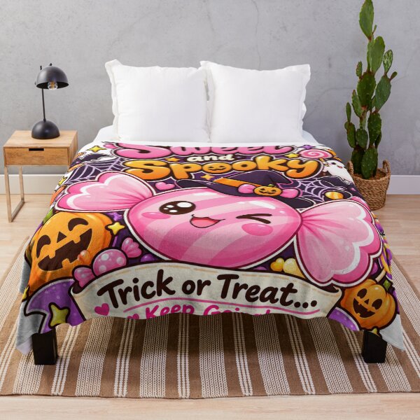 Item preview, Sweet and Spooky Cute Halloween Candy Witch Kawaii Trick or Treat Design designed and sold by MathuraPresent.