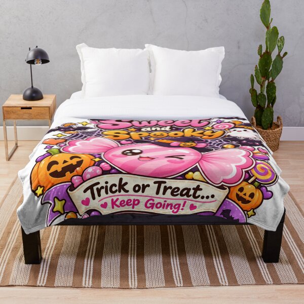 Aperçu de l'œuvre Design mignon et effrayant de sorcière aux bonbons d'Halloween kawaii pour Halloween créée et vendue par MathuraPresent.