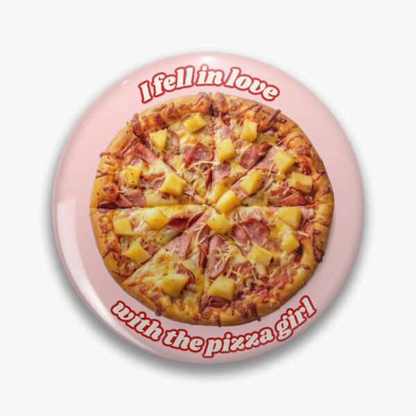 Item preview, I Fell in Love with the Pizza Girl - Pineapple Pizza - Red/Cream designed and sold by midnitesnack.