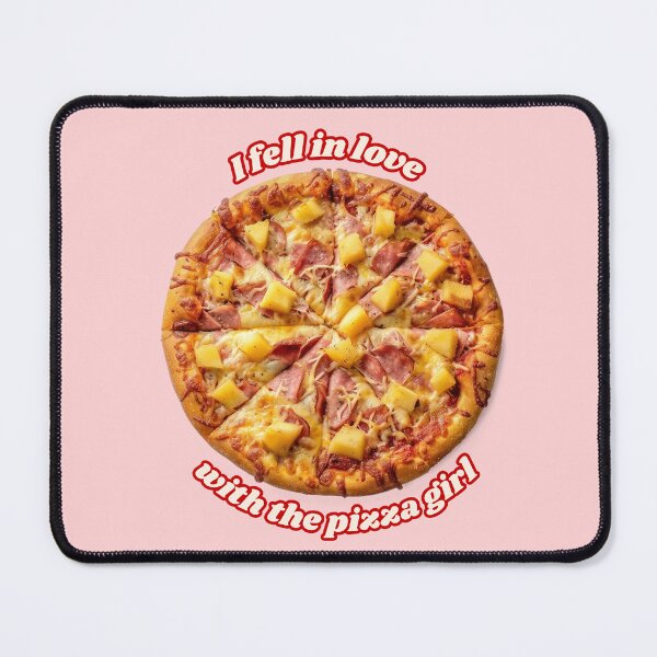 Item preview, I Fell in Love with the Pizza Girl - Pineapple Pizza - Red/Cream designed and sold by midnitesnack.