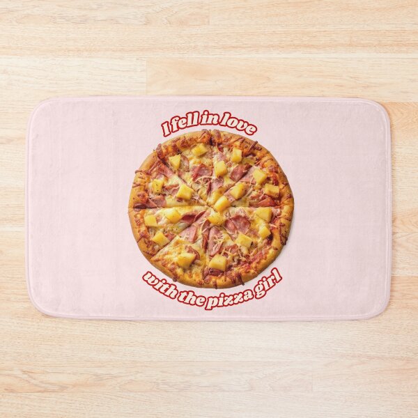 Item preview, I Fell in Love with the Pizza Girl - Pineapple Pizza - Red/Cream designed and sold by midnitesnack.