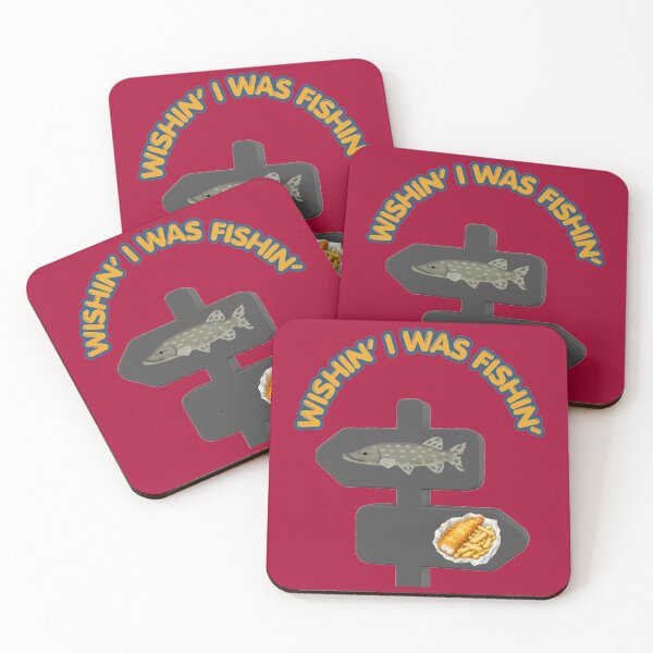 Item preview, Wishin I Was Fishin Funny Directional Sign Fishing Humor Design designed and sold by Evelashop.