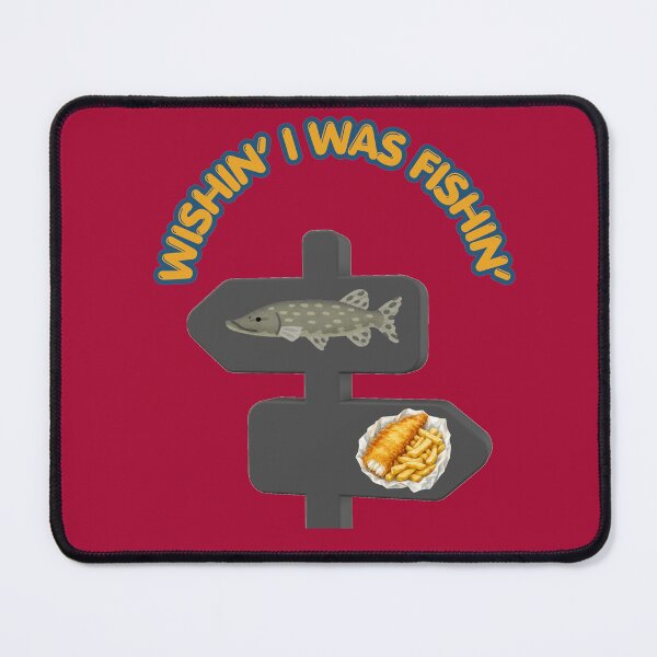 Item preview, Wishin I Was Fishin Funny Directional Sign Fishing Humor Design designed and sold by Evelashop.