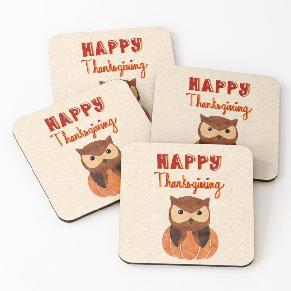 Item preview, Happy thanksgiving owl designed and sold by Ana Gorozpe.
