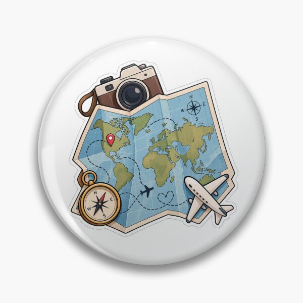 Item preview, Travel map designed and sold by GridiStudio.