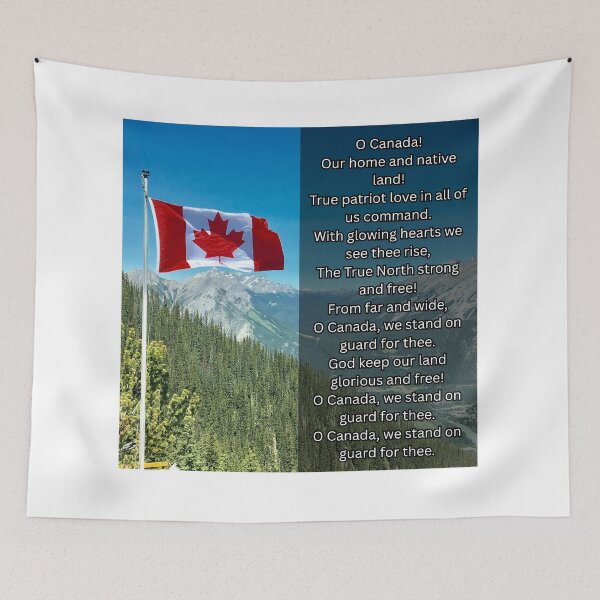 Item preview, Oh Canada anthem lyrics  designed and sold by Budibabe.