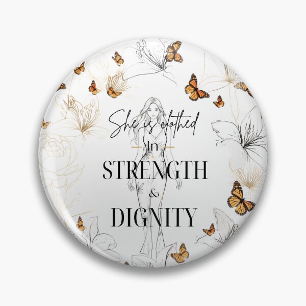 Item preview, She Is Clothed In Strength Scripture Print designed and sold by ChereseSantiago.