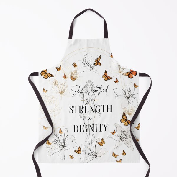 Item preview, She Is Clothed In Strength Scripture Print designed and sold by ChereseSantiago.