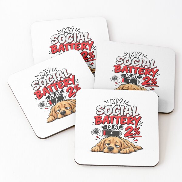 Item preview, My Social Battery Is at 2% Shirt, Funny Introvert T-Shirt, Social Anxiety Humor Tee, Exhausted Dog Shirt, Anti Social Gift designed and sold by Pastexchange.