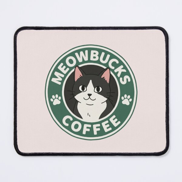Item preview, Meowbucks Coffee Cute Tuxedo Cat  designed and sold by wingoo22.