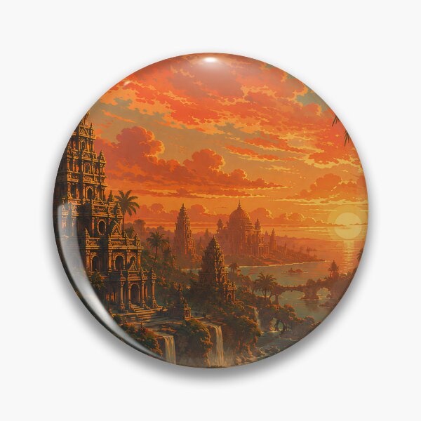 Item preview, Greetings from Lemuria Vintage Travel Poster designed and sold by Extravanganzza.