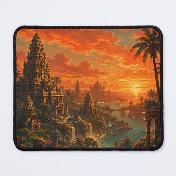 Item preview, Greetings from Lemuria Vintage Travel Poster designed and sold by Extravanganzza.
