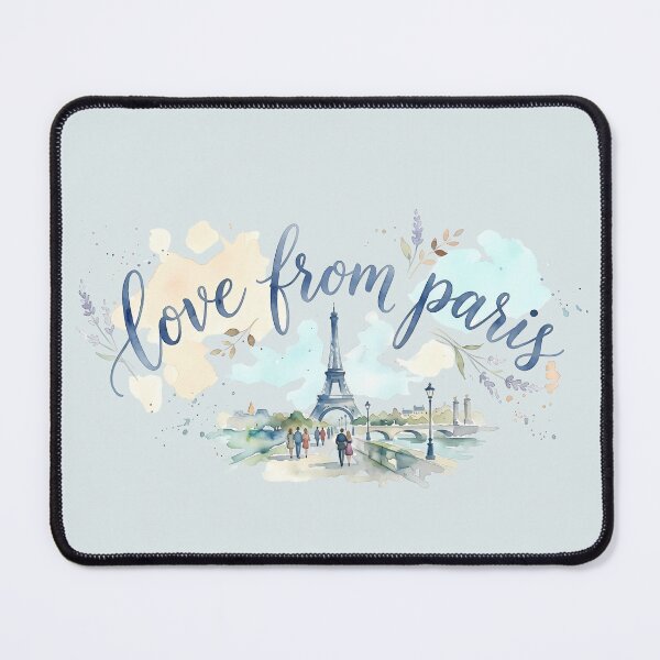 Item preview, Copy of Love from Paris - Watercolor Illustration of the Eiffel Tower and London designed and sold by SuperMama1973.