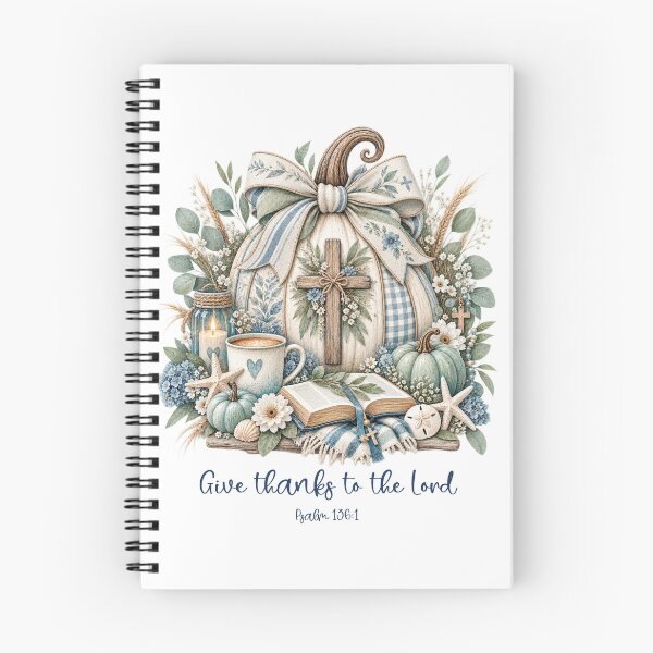 Item preview, Give Thanks to the Lord — Psalm 136:1 Scripture Art | Christian Gratitude Design designed and sold by Grace Works Studio by Kelly Florence .