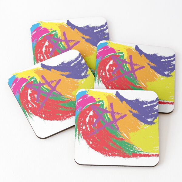 Item preview, Abstract Neon Grunge Paint Strokes Star designed and sold by ilyasartist.