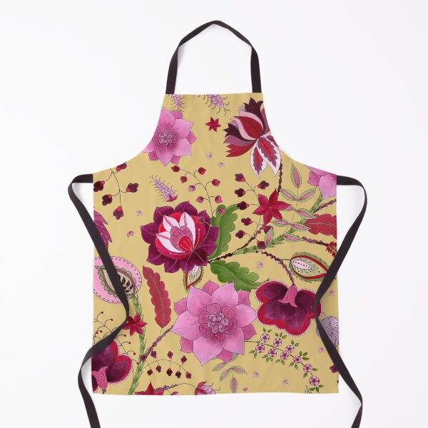 Item preview, Indian Lotus Tapestry – Saffron Cream designed and sold by Piret Victoria Ribas.
