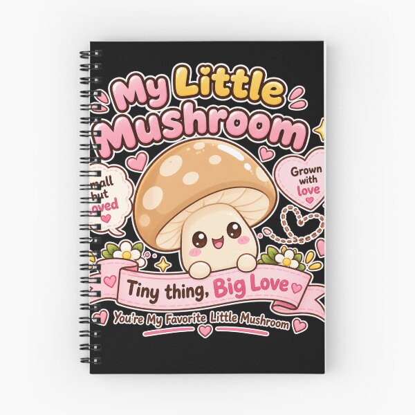 Item preview, My Little Mushroom – Tiny Thing Big Love Cute Kawaii Mushroom designed and sold by MathuraPresent.