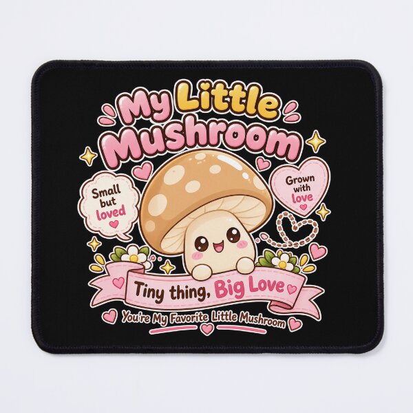 Item preview, My Little Mushroom – Tiny Thing Big Love Cute Kawaii Mushroom designed and sold by MathuraPresent.