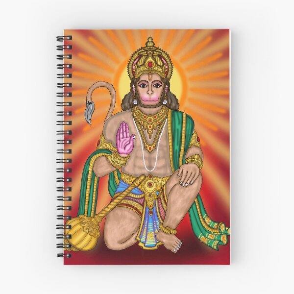 Item preview, Lord Hanuman Digital Drawing | Powerful Hindu God Artwork & Devotional Illustration designed and sold by Harshit_Digital_Arts.