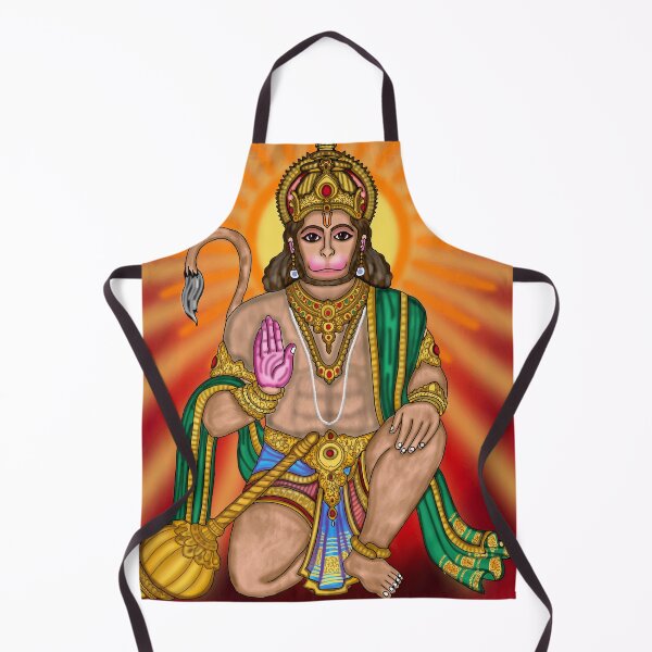 Item preview, Lord Hanuman Digital Drawing | Powerful Hindu God Artwork & Devotional Illustration designed and sold by Harshit_Digital_Arts.