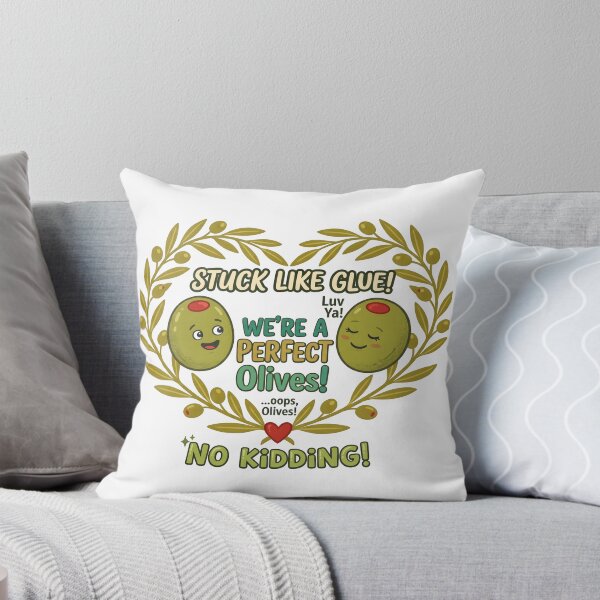 Item preview, Stuck Like Glue Cute Olive Pun Couple designed and sold by MAJCO-ART.
