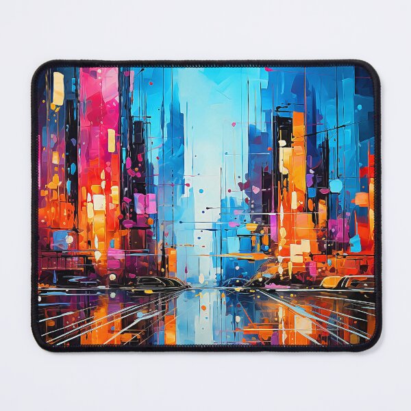 Item preview, Cyberbunk Futuristic Big City Scene Colorful Modern Abstract  designed and sold by DEC02.