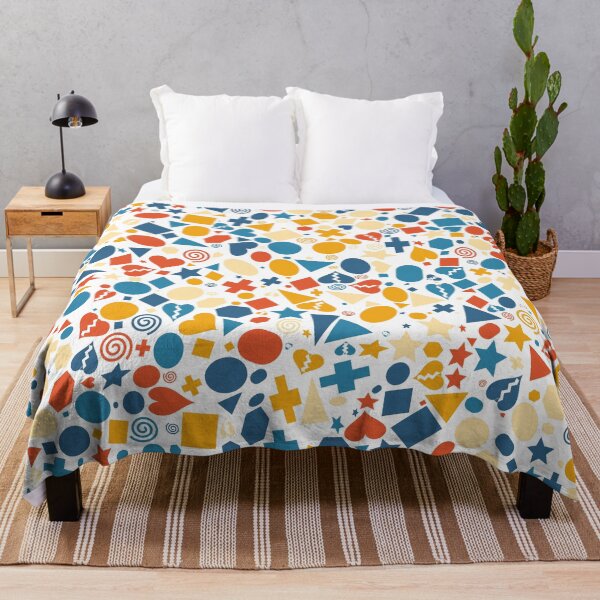 Item preview, Playful Geometry Sunset Blue designed and sold by TexSta.