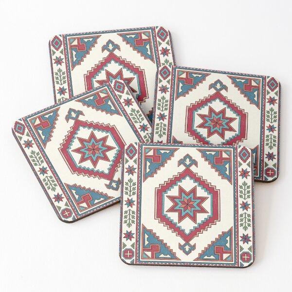 Item preview, Vintage Folk Art Geometric Tribal Star Pattern designed and sold by arteresting-art.