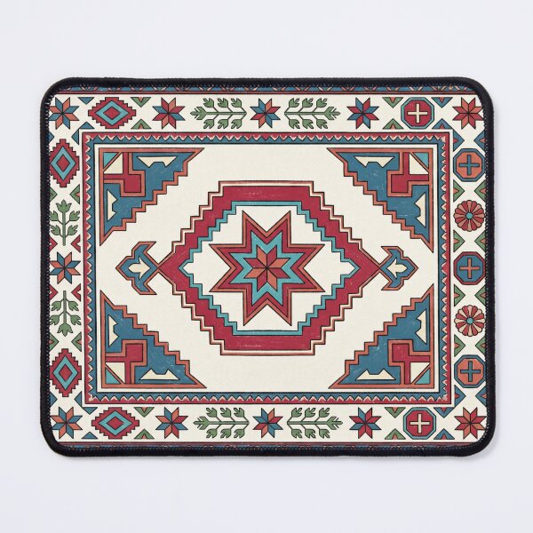 Item preview, Vintage Folk Art Geometric Tribal Star Pattern designed and sold by arteresting-art.