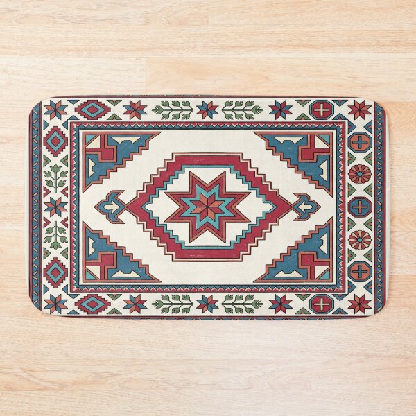 Item preview, Vintage Folk Art Geometric Tribal Star Pattern designed and sold by arteresting-art.