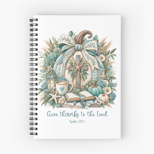 Item preview, Give Thanks to the Lord — Psalm 136:1 Scripture Art | Christian Gratitude Design designed and sold by Grace Works Studio by Kelly Florence .