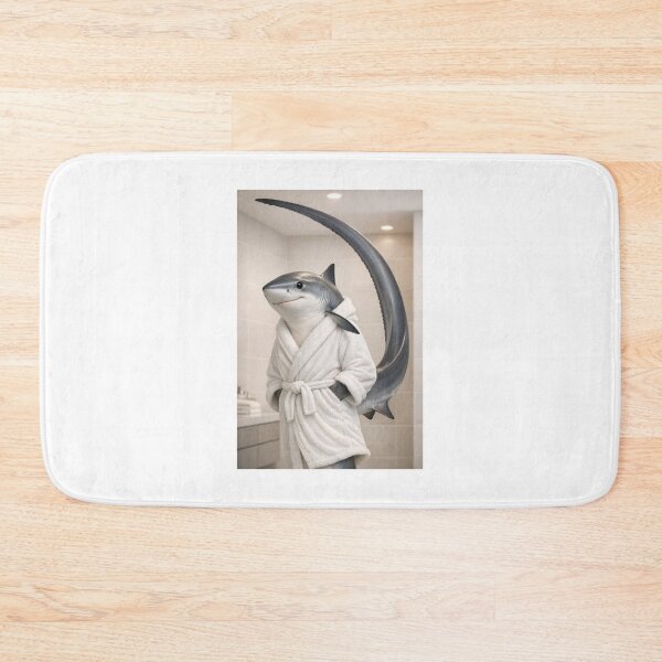 Item preview, Thresher Shark Wearing a Bathrobe designed and sold by Sillytoe.