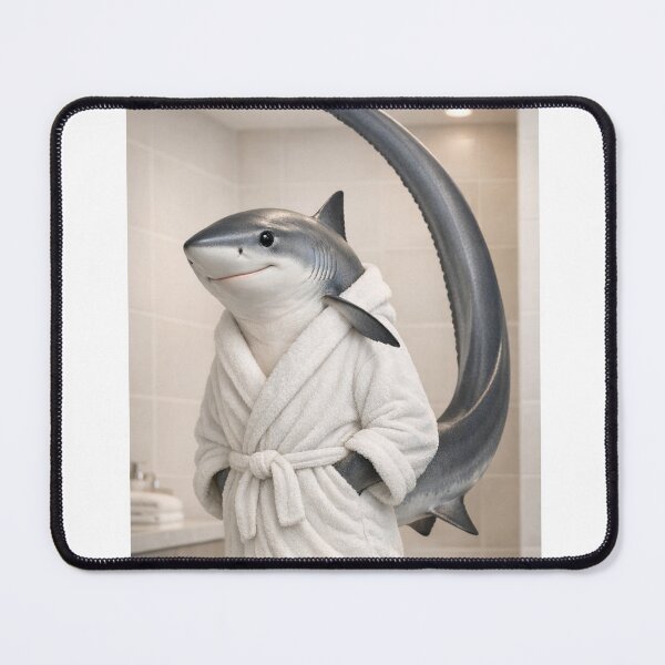Item preview, Thresher Shark Wearing a Bathrobe designed and sold by Sillytoe.